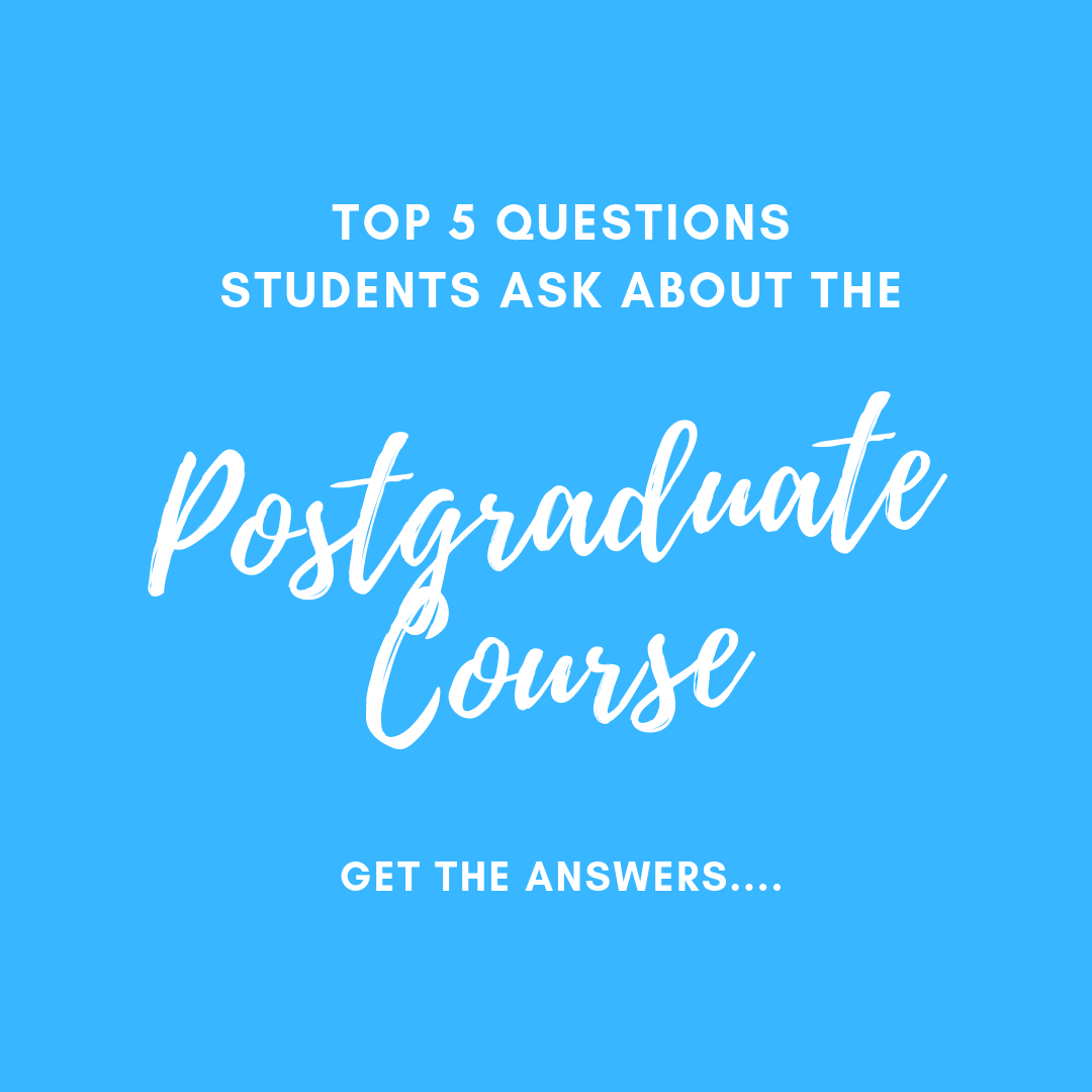 Top 5 Questions Students Ask....The Postgraduate Course Event Academy