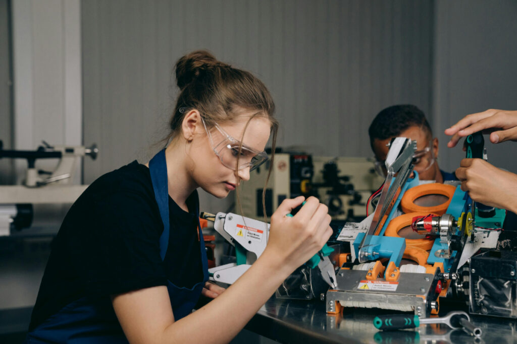 An apprentice gaining hands-on experience in their chosen trade. If you're trying to decide what to do when you leave school, a modern apprenticeship is just one of many great choices.